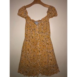 Princess Polly yellow floral dress